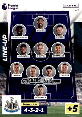 Sticker Newcastle United Line-Up