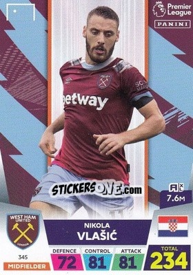 Sticker Nikola Vlašić - English Premier League 2022-2023. Adrenalyn XL n. 345 - Panini