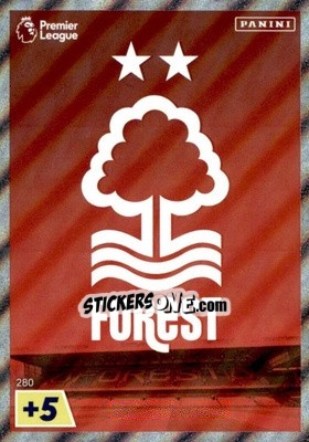 Sticker Nottingham Forest Crest - English Premier League 2022-2023. Adrenalyn XL n. 280 - Panini