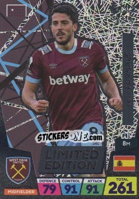Sticker Pablo Fornals - English Premier League 2022-2023. Adrenalyn XL n. LE-PF - Panini