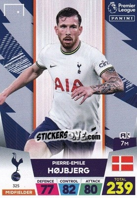 Sticker Pierre-Emile Højbjerg - English Premier League 2022-2023. Adrenalyn XL n. 325 - Panini