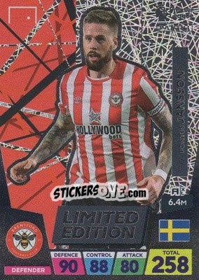 Sticker Pontus Jansson - English Premier League 2022-2023. Adrenalyn XL - Panini