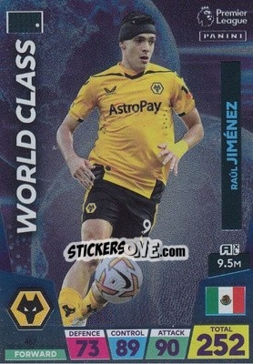 Cromo Raúl Jiménez - English Premier League 2022-2023. Adrenalyn XL - Panini