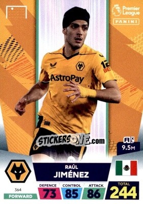 Sticker Raúl Jiménez - English Premier League 2022-2023. Adrenalyn XL n. 364 - Panini