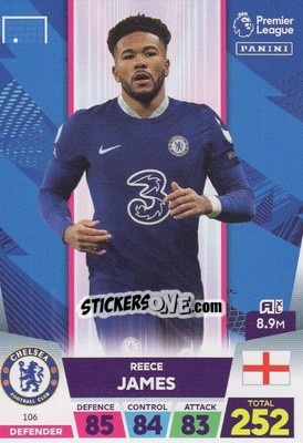 Sticker Reece James - English Premier League 2022-2023. Adrenalyn XL n. 106 - Panini