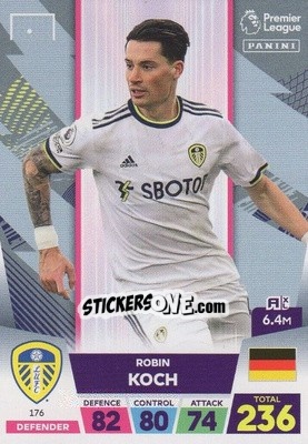 Figurina Robin Koch - English Premier League 2022-2023. Adrenalyn XL - Panini