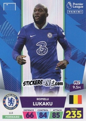 Sticker Romelu Lukaku - English Premier League 2022-2023. Adrenalyn XL - Panini