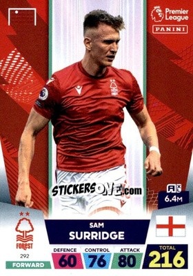Sticker Sam Surridge - English Premier League 2022-2023. Adrenalyn XL - Panini