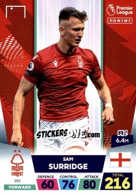 Sticker Sam Surridge - English Premier League 2022-2023. Adrenalyn XL n. 292 - Panini