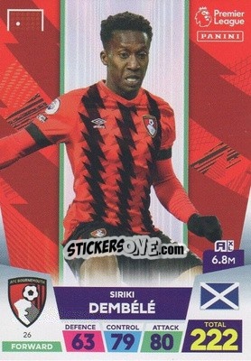 Figurina Siriki Dembélé - English Premier League 2022-2023. Adrenalyn XL n. 26 - Panini