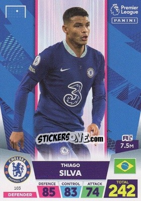 Cromo Thiago Silva - English Premier League 2022-2023. Adrenalyn XL - Panini