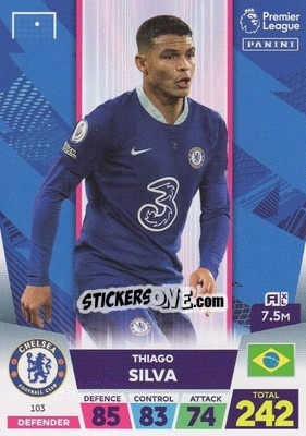 Sticker Thiago Silva - English Premier League 2022-2023. Adrenalyn XL n. 103 - Panini