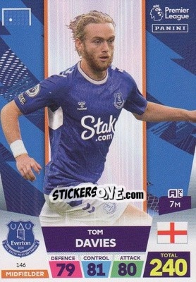 Sticker Tom Davies - English Premier League 2022-2023. Adrenalyn XL - Panini