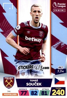 Sticker Tomas Souček - English Premier League 2022-2023. Adrenalyn XL - Panini