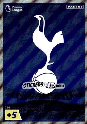 Sticker Tottenham Hotspur Crest - English Premier League 2022-2023. Adrenalyn XL n. 316 - Panini