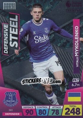 Sticker Vitaliy Mykolenko - English Premier League 2022-2023. Adrenalyn XL - Panini