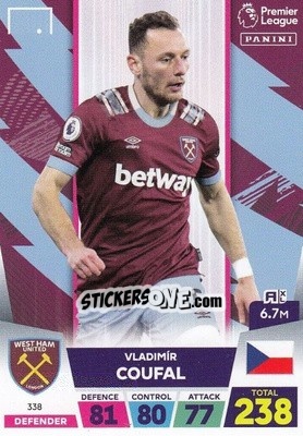 Sticker Vladimír Coufal - English Premier League 2022-2023. Adrenalyn XL n. 338 - Panini