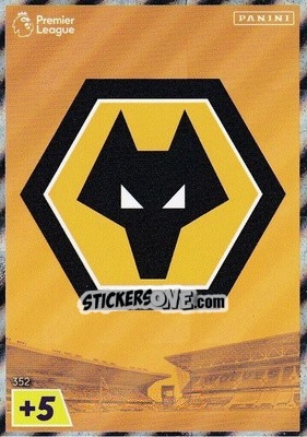 Sticker Wolverhampton Wanderers Crest - English Premier League 2022-2023. Adrenalyn XL - Panini