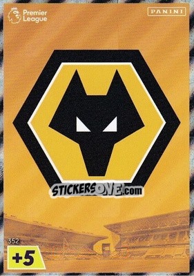 Sticker Wolverhampton Wanderers Crest - English Premier League 2022-2023. Adrenalyn XL n. 352 - Panini