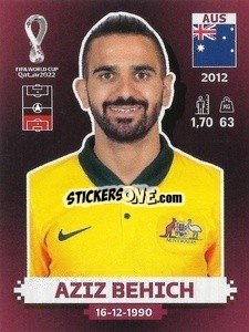 Figurina Aziz Behich - FIFA World Cup Qatar 2022. Oryx Edition - Panini