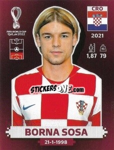 Figurina Borna Sosa - FIFA World Cup Qatar 2022. Oryx Edition - Panini