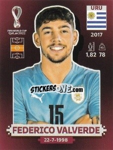 Sticker Federico Valverde - FIFA World Cup Qatar 2022. Oryx Edition - Panini
