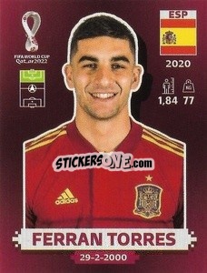 Sticker Ferran Torres - FIFA World Cup Qatar 2022. Oryx Edition - Panini