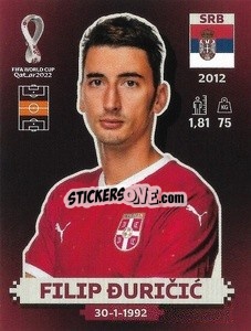 Sticker Filip Đuričić - FIFA World Cup Qatar 2022. Oryx Edition - Panini