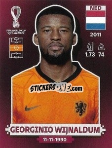 Sticker Georginio Wijnaldum - FIFA World Cup Qatar 2022. Oryx Edition - Panini