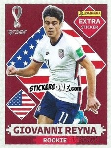 Cromo Giovanni Reyna (USA) - FIFA World Cup Qatar 2022. Oryx Edition - Panini