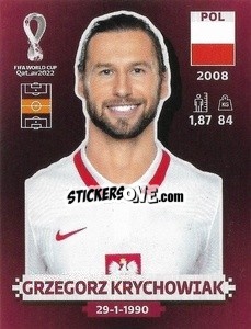Figurina Grzegorz Krychowiak - FIFA World Cup Qatar 2022. Oryx Edition - Panini