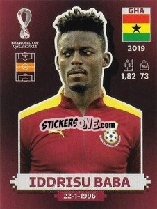 Cromo Iddrisu Baba - FIFA World Cup Qatar 2022. Oryx Edition - Panini