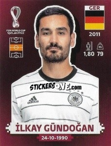 Sticker İlkay Gündoğan - FIFA World Cup Qatar 2022. Oryx Edition - Panini