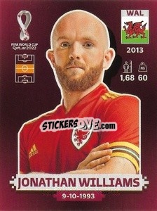 Figurina Jonathan Williams - FIFA World Cup Qatar 2022. Oryx Edition - Panini