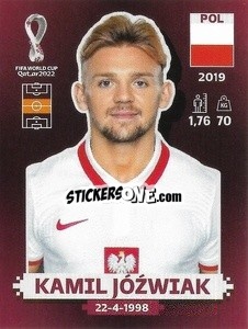 Figurina Kamil Jóźwiak - FIFA World Cup Qatar 2022. Oryx Edition - Panini