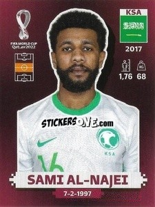 Sticker KSA14 Sami Al-Najei - FIFA World Cup Qatar 2022. Oryx Edition - Panini