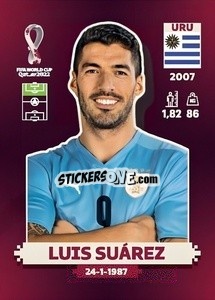 Figurina Luis Suárez - FIFA World Cup Qatar 2022. Oryx Edition - Panini