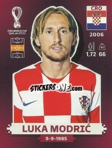 Figurina Luka Modrić - FIFA World Cup Qatar 2022. Oryx Edition - Panini