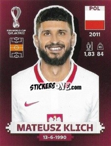 Cromo Mateusz Klich - FIFA World Cup Qatar 2022. Oryx Edition - Panini