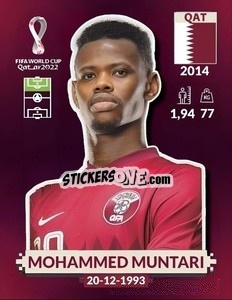 Sticker Mohammed Muntari - FIFA World Cup Qatar 2022. Oryx Edition - Panini