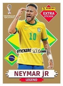 Figurina Neymar Jr (Brazil) - FIFA World Cup Qatar 2022. Oryx Edition - Panini