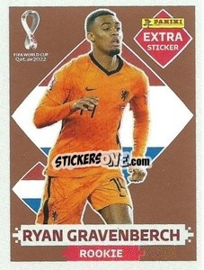 Figurina Ryan Gravenberch (Netherlands) - FIFA World Cup Qatar 2022. Oryx Edition - Panini