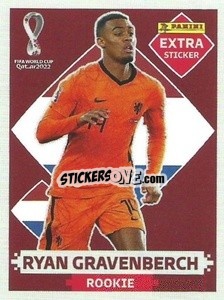 Figurina Ryan Gravenberch (Netherlands) - FIFA World Cup Qatar 2022. Oryx Edition - Panini