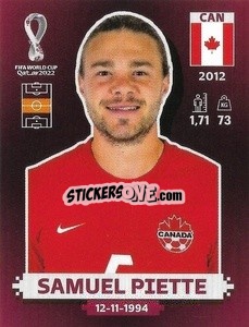 Sticker Samuel Piette - FIFA World Cup Qatar 2022. Oryx Edition - Panini