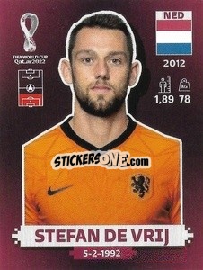 Sticker Stefan de Vrij - FIFA World Cup Qatar 2022. Oryx Edition - Panini