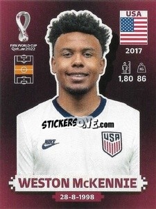 Sticker Weston McKennie - FIFA World Cup Qatar 2022. Oryx Edition - Panini