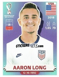 Cromo Aaron Long - FIFA World Cup Qatar 2022. US Edition - Panini