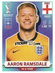 Sticker Aaron Ramsdale - FIFA World Cup Qatar 2022. US Edition - Panini
