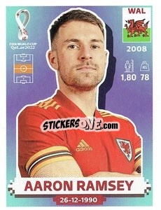 Sticker Aaron Ramsey - FIFA World Cup Qatar 2022. US Edition - Panini
