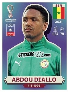 Sticker Abdou Diallo - FIFA World Cup Qatar 2022. US Edition - Panini